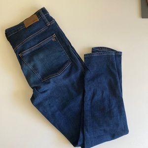 Madewell 10” High Rise skinny jeans, size 30